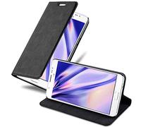 Cadorabo Funda Libro para Samsung Galaxy J5 2016 en Negro Antracita - Cubierta Proteccíon con Cierre Magnético, Tarjetero y Función de Suporte - Etui Case Cover Carcasa