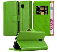 Cadorabo Funda Libro para Samsung Galaxy J7 2017 en Verde Hierba - Cubierta Proteccíon con Cierre Magnético, Tarjetero y Función de Suporte - Etui Case Cover Carcasa
