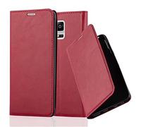 Cadorabo Funda Libro para Samsung Galaxy Note 4 en Rojo Manzana - Cubierta Proteccíon con Cierre Magnético, Tarjetero y Función de Suporte - Etui Case Cover Carcasa