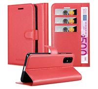 Cadorabo Funda Libro para Samsung Galaxy S20 Plus en Rojo CARMÍN - Cubierta Proteccíon con Cierre Magnético, Tarjetero y Función de Suporte - Etui Case Cover Carcasa