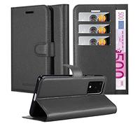 Cadorabo Funda Libro para Samsung Galaxy S20 Ultra en Negro Fantasma - Cubierta Proteccíon con Cierre Magnético, Tarjetero y Función de Suporte - Etui Case Cover Carcasa