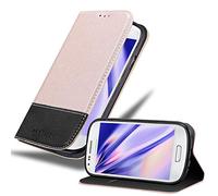 Cadorabo Funda Libro para Samsung Galaxy S3 Mini en Rosa Oro Negro - Cubierta Proteccíon con Cierre Magnético, Tarjetero y Función de Suporte - Etui Case Cover Carcasa