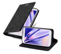 Cadorabo Funda Libro para Samsung Galaxy S4 en Negro Antracita - Cubierta Proteccíon con Cierre Magnético, Tarjetero y Función de Suporte - Etui Case Cover Carcasa