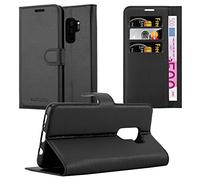 Cadorabo Funda Libro para Samsung Galaxy S9 Plus en Negro Fantasma - Cubierta Proteccíon con Cierre Magnético, Tarjetero y Función de Suporte - Etui Case Cover Carcasa
