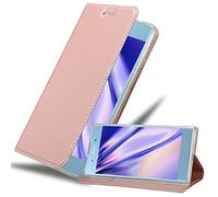 Cadorabo Funda Libro para Sony Xperia XA1 Plus en Classy Oro Rosa - Cubierta Proteccíon con Cierre Magnético, Tarjetero y Función de Suporte - Etui Case Cover Carcasa