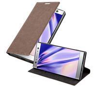 Cadorabo Funda Libro para Sony Xperia XA2 Ultra en MARRÓN CAFÉ - Cubierta Proteccíon con Cierre Magnético, Tarjetero y Función de Suporte - Etui Case Cover Carcasa