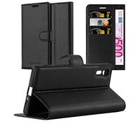 Cadorabo Funda Libro para Sony Xperia XZ/XZs en Negro Fantasma - Cubierta Proteccíon con Cierre Magnético, Tarjetero y Función de Suporte - Etui Case Cover Carcasa