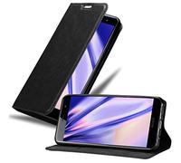 Cadorabo Funda Libro para Sony Xperia XZ2 Premium en Negro Antracita - Cubierta Proteccíon con Cierre Magnético, Tarjetero y Función de Suporte - Etui Case Cover Carcasa