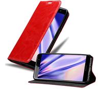 Cadorabo Funda Libro para Sony Xperia XZ2 Premium en Rojo Manzana - Cubierta Proteccíon con Cierre Magnético, Tarjetero y Función de Suporte - Etui Case Cover Carcasa