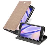 Cadorabo Funda Libro para ZTE Blade L5 Plus en MARRÓN CAFÉ - Cubierta Proteccíon con Cierre Magnético, Tarjetero y Función de Suporte - Etui Case Cover Carcasa