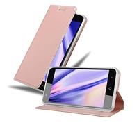 Cadorabo Funda Libro para ZTE Blade V8 en Classy Oro Rosa - Cubierta Proteccíon con Cierre Magnético, Tarjetero y Función de Suporte - Etui Case Cover Carcasa