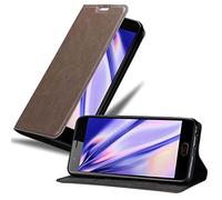 Cadorabo Funda Libro para ZTE Nubia M2 en MARRÓN CAFÉ - Cubierta Proteccíon con Cierre Magnético, Tarjetero y Función de Suporte - Etui Case Cover Carcasa