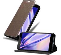 Cadorabo Funda Libro para ZTE Nubia Z17 Mini en MARRÓN CAFÉ - Cubierta Proteccíon con Cierre Magnético, Tarjetero y Función de Suporte - Etui Case Cover Carcasa