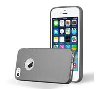 Cadorabo Funda para Apple iPhone 5 / iPhone 5S / iPhone SE en Metallic Gris - Cubierta Proteccíon de Silicona TPU Delgada e Flexible con Antichoque - Gel Case Cover Carcasa Ligera