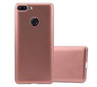 Cadorabo Funda para Honor 9 Lite en Metallic Oro Rosa - Cubierta Proteccíon de Silicona TPU Delgada e Flexible con Antichoque - Gel Case Cover Carcasa Ligera