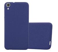 Cadorabo Funda para HTC Desire 820 en Frost Azul Oscuro - Cubierta Proteccíon de Silicona TPU Delgada e Flexible con Antichoque - Gel Case Cover Carcasa Ligera