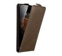 Cadorabo Funda para Huawei G7 Plus / G8 / GX8 in MARRÓN CAFÉ - Cubierta Proteccíon Estilo Flip con Cierre Magnético - Etui Case Cover Carcasa