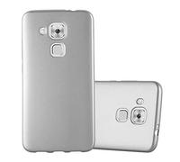 Cadorabo Funda para Huawei Nova Plus en Metallic Plateado - Cubierta Proteccíon de Silicona TPU Delgada e Flexible con Antichoque - Gel Case Cover Carcasa Ligera