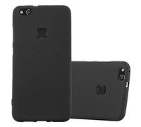 Cadorabo Funda para Huawei P10 Lite en Frost Negro - Cubierta Proteccíon de Silicona TPU Delgada e Flexible con Antichoque - Gel Case Cover Carcasa Ligera