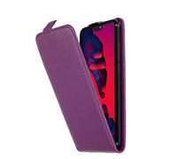 Cadorabo Funda para Huawei P20 Pro in Burdeos Violeta - Cubierta Proteccíon Estilo Flip de Cuero Sintético Estructuro - Etui Case Cover Carcasa