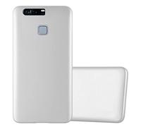 Cadorabo Funda para Huawei P9 Plus en Metallic Plateado - Cubierta Proteccíon de Silicona TPU Delgada e Flexible con Antichoque - Gel Case Cover Carcasa Ligera