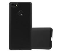 Cadorabo Funda para Huawei Y6 Pro 2017 en Metallic Negro - Cubierta Proteccíon de Silicona TPU Delgada e Flexible con Antichoque - Gel Case Cover Carcasa Ligera
