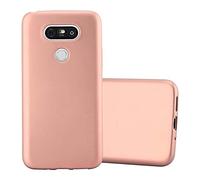Cadorabo Funda para LG G5 en Metallic Oro Rosa - Cubierta Proteccíon de Silicona TPU Delgada e Flexible con Antichoque - Gel Case Cover Carcasa Ligera