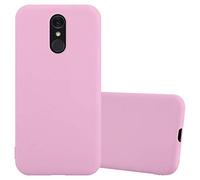 Cadorabo Funda para LG Q7 en Candy Rosa - Cubierta Proteccíon de Silicona TPU Delgada e Flexible con Antichoque - Gel Case Cover Carcasa Ligera
