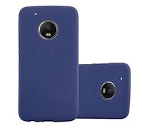 Cadorabo Funda para Motorola Moto G5 en Frost Azul Oscuro - Cubierta Proteccíon de Silicona TPU Delgada e Flexible con Antichoque - Gel Case Cover Carcasa Ligera
