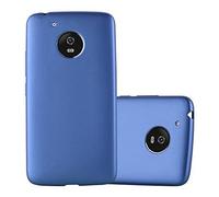 Cadorabo Funda para Motorola Moto G5 en Metallic Azul - Cubierta Proteccíon de Silicona TPU Delgada e Flexible con Antichoque - Gel Case Cover Carcasa Ligera