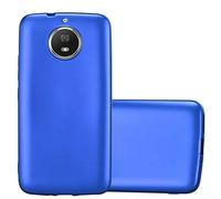 Cadorabo Funda para Motorola Moto G5S en Metallic Azul - Cubierta Proteccíon de Silicona TPU Delgada e Flexible con Antichoque - Gel Case Cover Carcasa Ligera