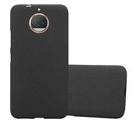 Cadorabo Funda para Motorola Moto G5S Plus en Frost Negro - Cubierta Proteccíon de Silicona TPU Delgada e Flexible con Antichoque - Gel Case Cover Carcasa Ligera