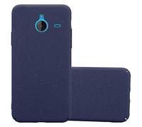 Cadorabo Funda para Nokia Lumia 640 XL en Frosty Azul - Cubierta Protección de Plástico Duro Super Delgada e Inflexible con Antichoque - Case Cover Carcasa Protectora Ligera