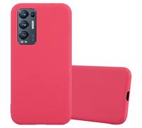 Cadorabo Funda para OPPO Find X3 Neo en Candy Rojo - Cubierta Proteccíon de Silicona TPU Delgada e Flexible con Antichoque - Gel Case Cover Carcasa Ligera