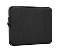 Cadorabo Funda para Ordenador portátil de 14" Pulgadas en Color Negro - Funda de Tela con Forro Interior de Terciopelo y Compartimento con Cremallera antiarañazos - Funda Protectora