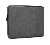 Cadorabo Funda para Ordenador portátil o Tablet de 13,3 Pulgadas en Color Gris Oscuro, Funda de Tela con Forro de Terciopelo y Compartimento con Cremallera antiarañazos, Funda Protectora