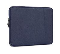 Cadorabo Funda para Ordenador portátil o Tablet de 14 Pulgadas, Color Azul Oscuro, de Tela con Forro Interior de Terciopelo y Compartimento con Cremallera antiarañazos, Funda Protectora