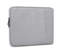 Cadorabo Funda para Ordenador portátil y Tablet de 14 Pulgadas, Color Gris, Funda de Tela con Forro de Terciopelo y Compartimento con Cremallera antiarañazos, Funda Protectora