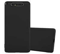 Cadorabo Funda para Samsung A80 / A90 en Candy Negro - Cubierta Proteccíon de Silicona TPU Delgada e Flexible con Antichoque - Gel Case Cover Carcasa Ligera