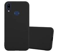 Cadorabo Funda para Samsung Galaxy A10s en Candy Negro - Cubierta Proteccíon de Silicona TPU Delgada e Flexible con Antichoque - Gel Case Cover Carcasa Ligera