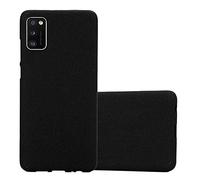 Cadorabo Funda para Samsung Galaxy A41 en Frost Negro - Cubierta Proteccíon de Silicona TPU Delgada e Flexible con Antichoque - Gel Case Cover Carcasa Ligera
