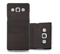 Cadorabo Funda para Samsung Galaxy A5 2015 en Woody Negro - Cubierta Protecciónde Plástico Duro Super Delgada e Inflexible con Antichoque - Case Cover Carcasa Protectora Ligera