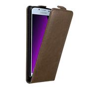 Cadorabo Funda para Samsung Galaxy A5 2017 in MARRÓN CAFÉ - Cubierta Proteccíon Estilo Flip con Cierre Magnético - Etui Case Cover Carcasa