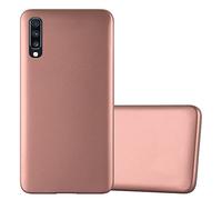 Cadorabo Funda para Samsung Galaxy A70 / A70s en Metallic Oro Rosa - Cubierta Proteccíon de Silicona TPU Delgada e Flexible con Antichoque - Gel Case Cover Carcasa Ligera