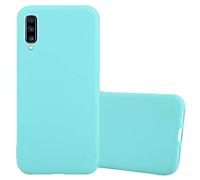 Cadorabo Funda para Samsung Galaxy A70 en Candy Azul - Cubierta Proteccíon de Silicona TPU Delgada e Flexible con Antichoque - Gel Case Cover Carcasa Ligera