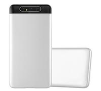 Cadorabo Funda para Samsung Galaxy A80 / A90 4G en Metallic Plateado - Cubierta Proteccíon de Silicona TPU Delgada e Flexible con Antichoque - Gel Case Cover Carcasa Ligera
