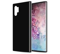 Cadorabo Funda para Samsung Galaxy Note 10 Plus en Negro - Cubierta Proteccíon de Silicona TPU Delgada e Flexible con Antichoque - Gel Case Cover Carcasa Ligera