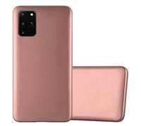 Cadorabo Funda para Samsung Galaxy S20 Plus en Metallic Oro Rosa - Cubierta Proteccíon de Silicona TPU Delgada e Flexible con Antichoque - Gel Case Cover Carcasa Ligera