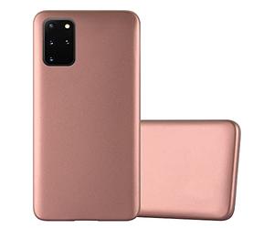 Cadorabo Funda para Samsung Galaxy S20 Plus en Metallic Oro Rosa - Cubierta Proteccíon de Silicona TPU Delgada e Flexible con Antichoque - Gel Case Cover Carcasa Ligera