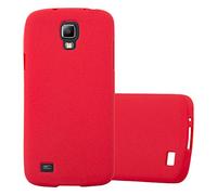 Cadorabo Funda para Samsung Galaxy S4 Active en Frost Rojo - Cubierta Proteccíon de Silicona TPU Delgada e Flexible con Antichoque - Gel Case Cover Carcasa Ligera